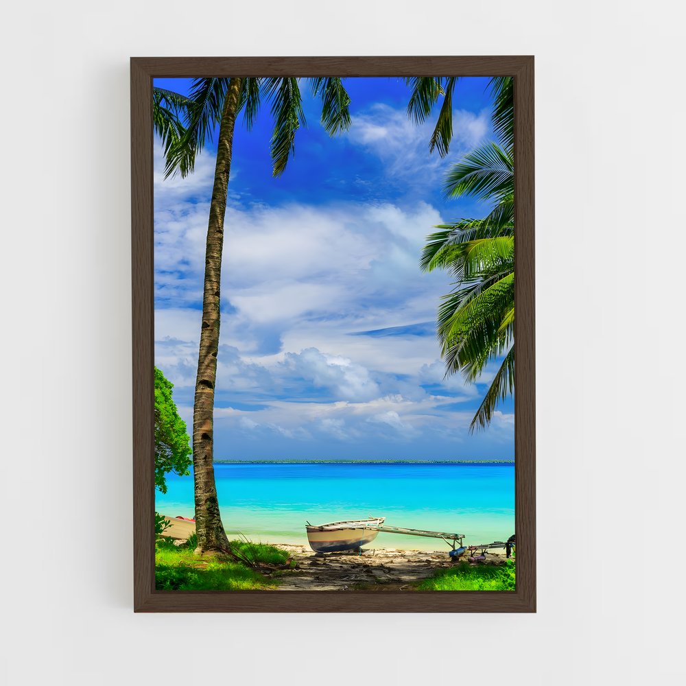 ap-kiribati-5 cadre Bois foncé