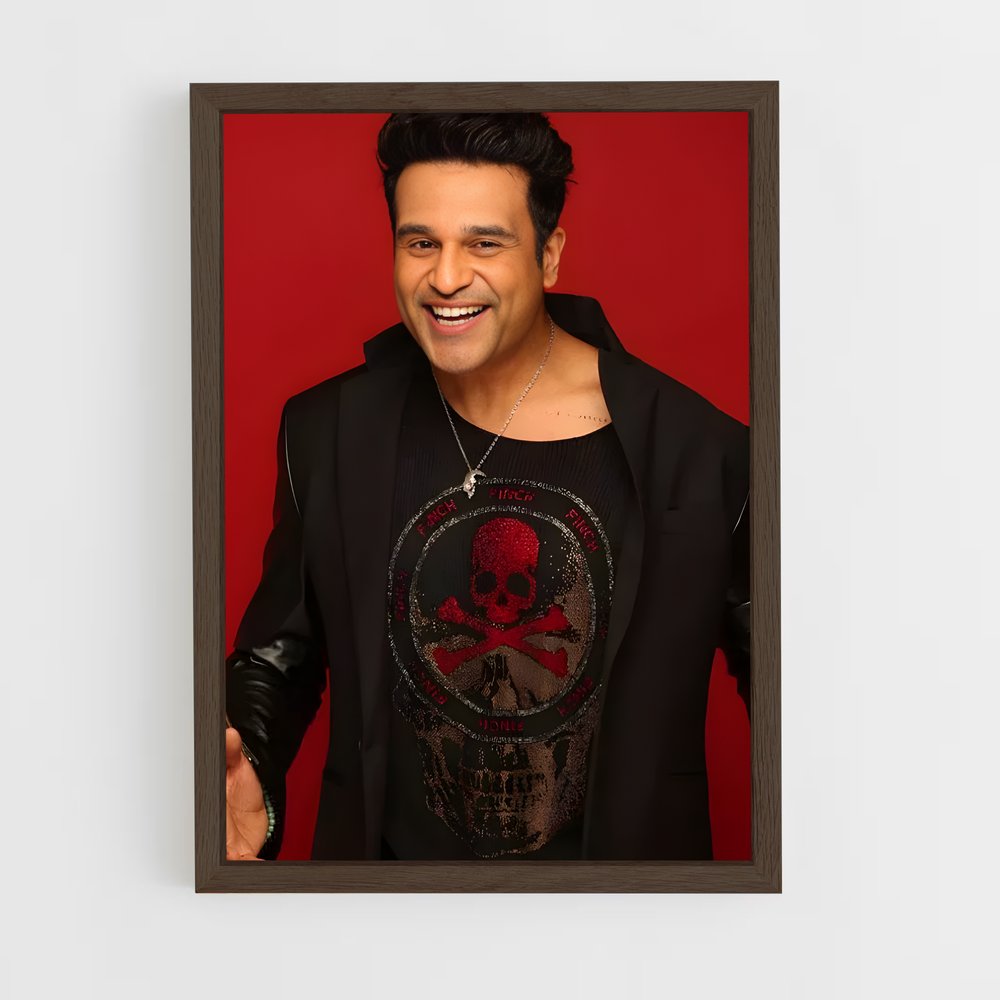 ap-krushna abhishek-2 cadre Bois foncé