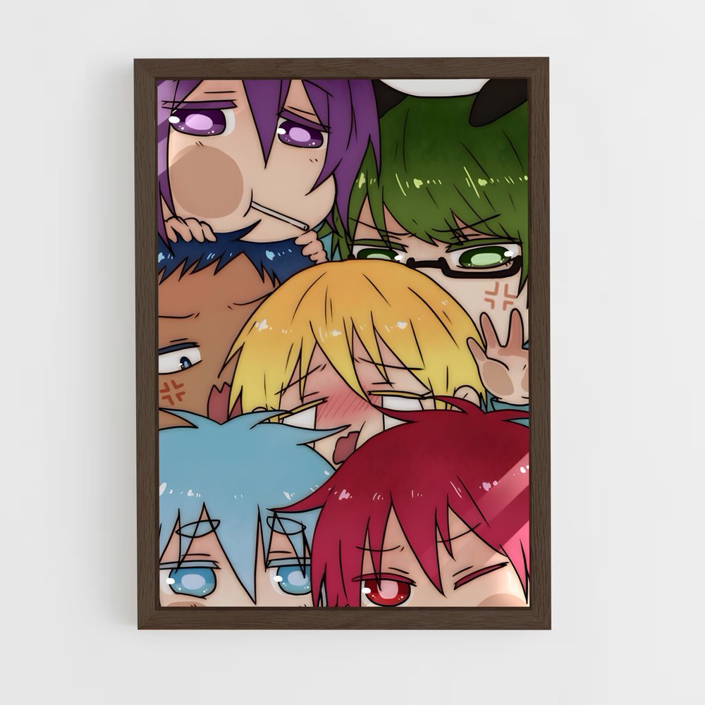 ap-kuroko no basket-1 cadre Bois foncé