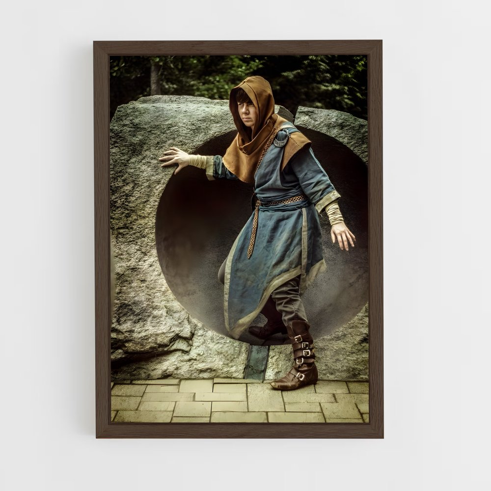 ap-larp-6 cadre Bois foncé