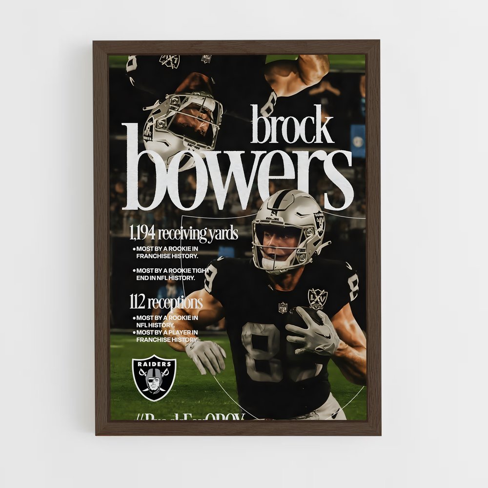 ap-las vegas raiders-3 cadre Bois foncé