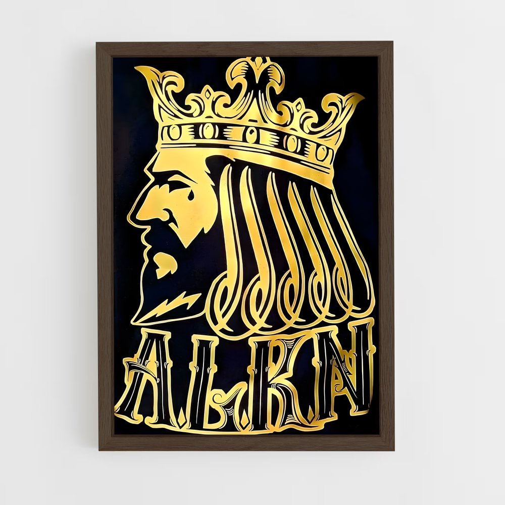 ap-latin kings-1 cadre Bois foncé