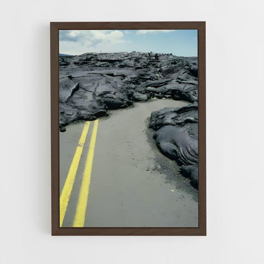 ap-lava flow-3 cadre Bois foncé