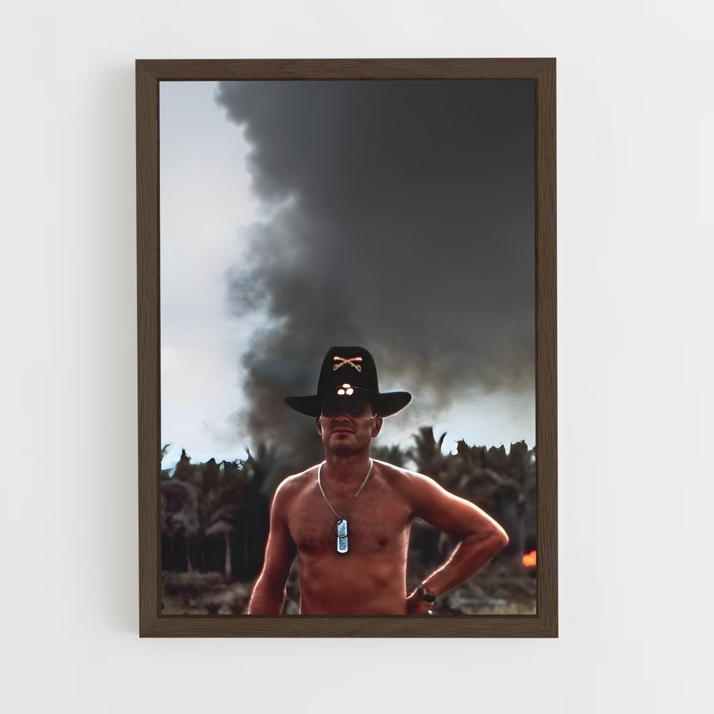 ap-lieutenant colonel kilgore-2 cadre Bois foncé