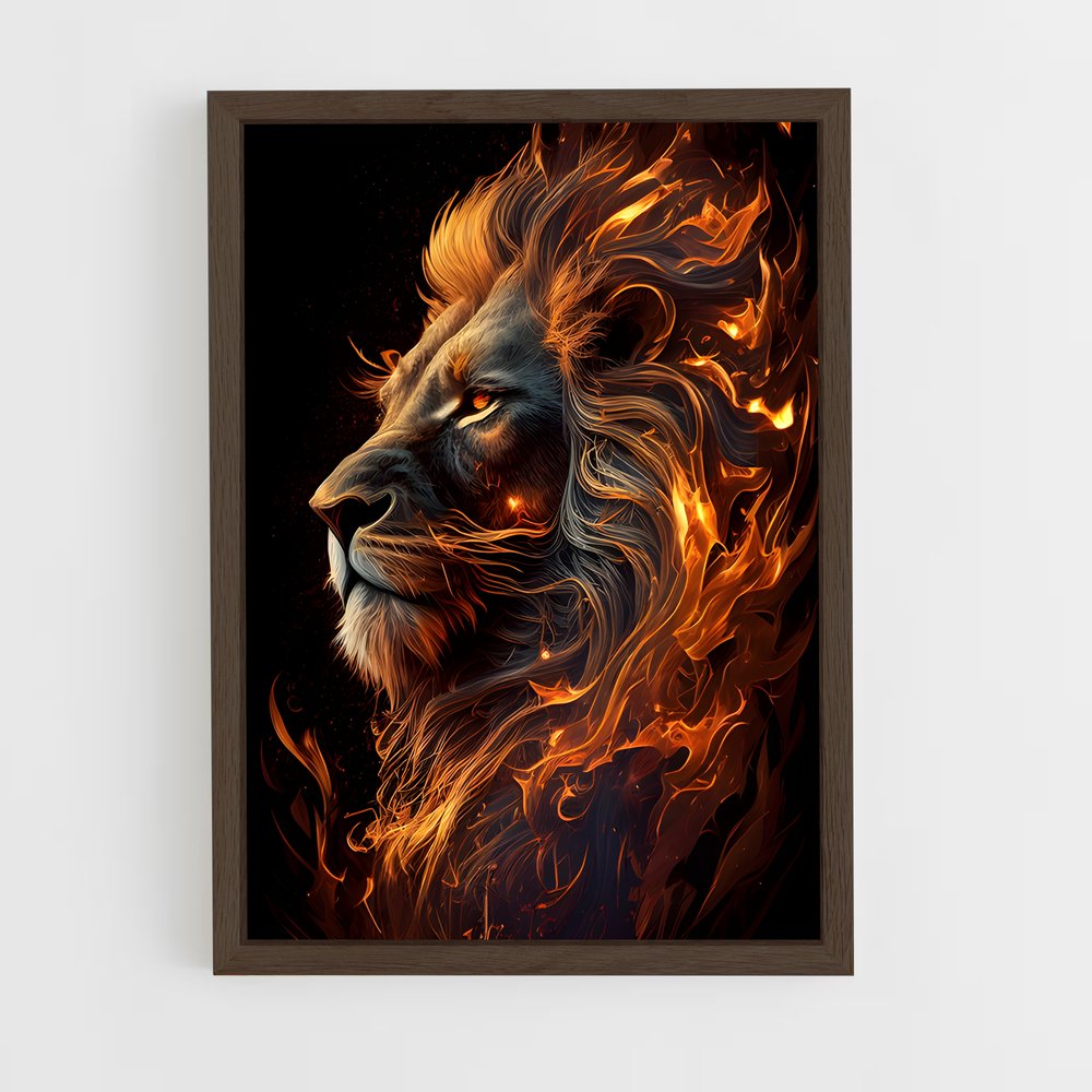 ap-lion king-7 cadre Bois foncé