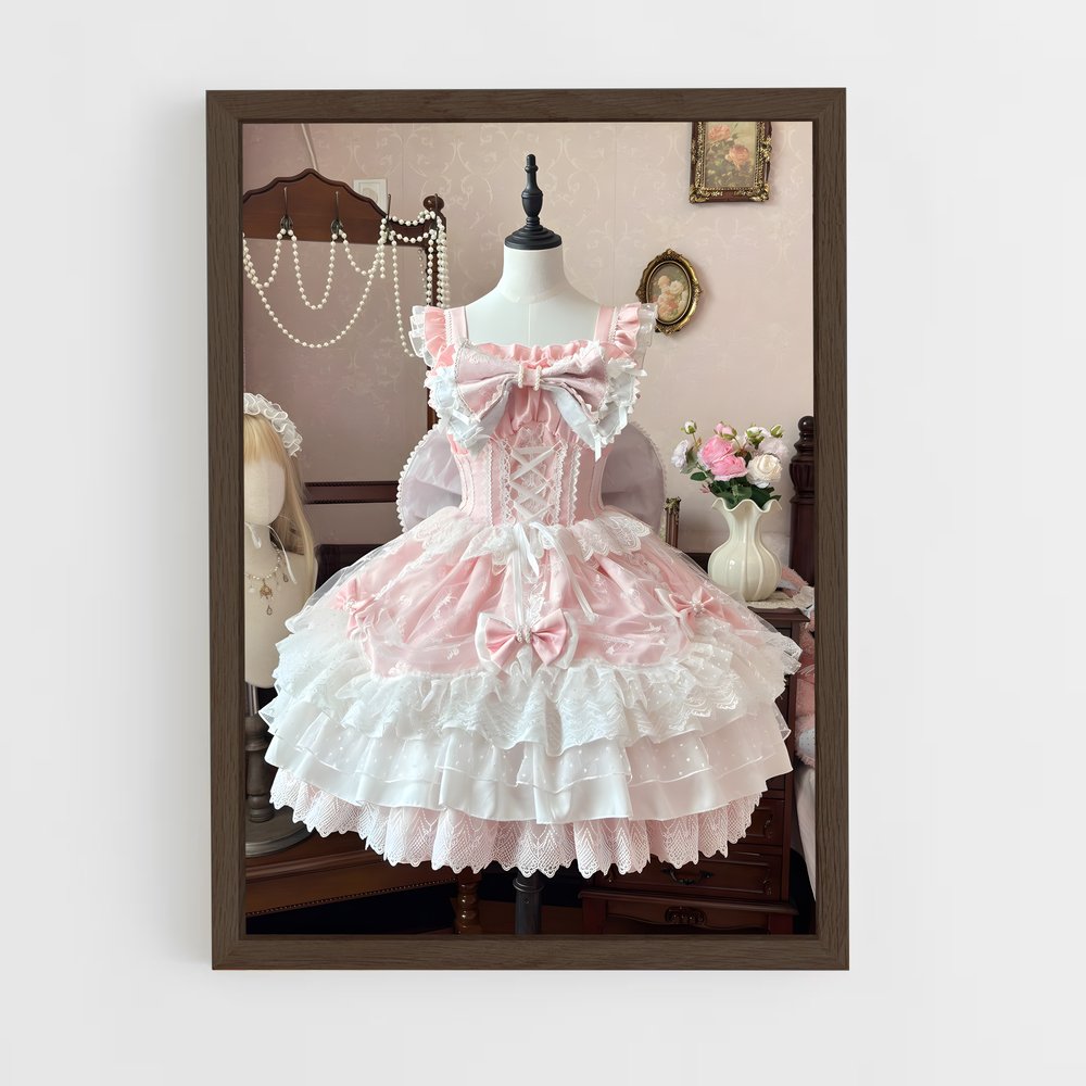ap-lolita fashion-3 cadre Bois foncé
