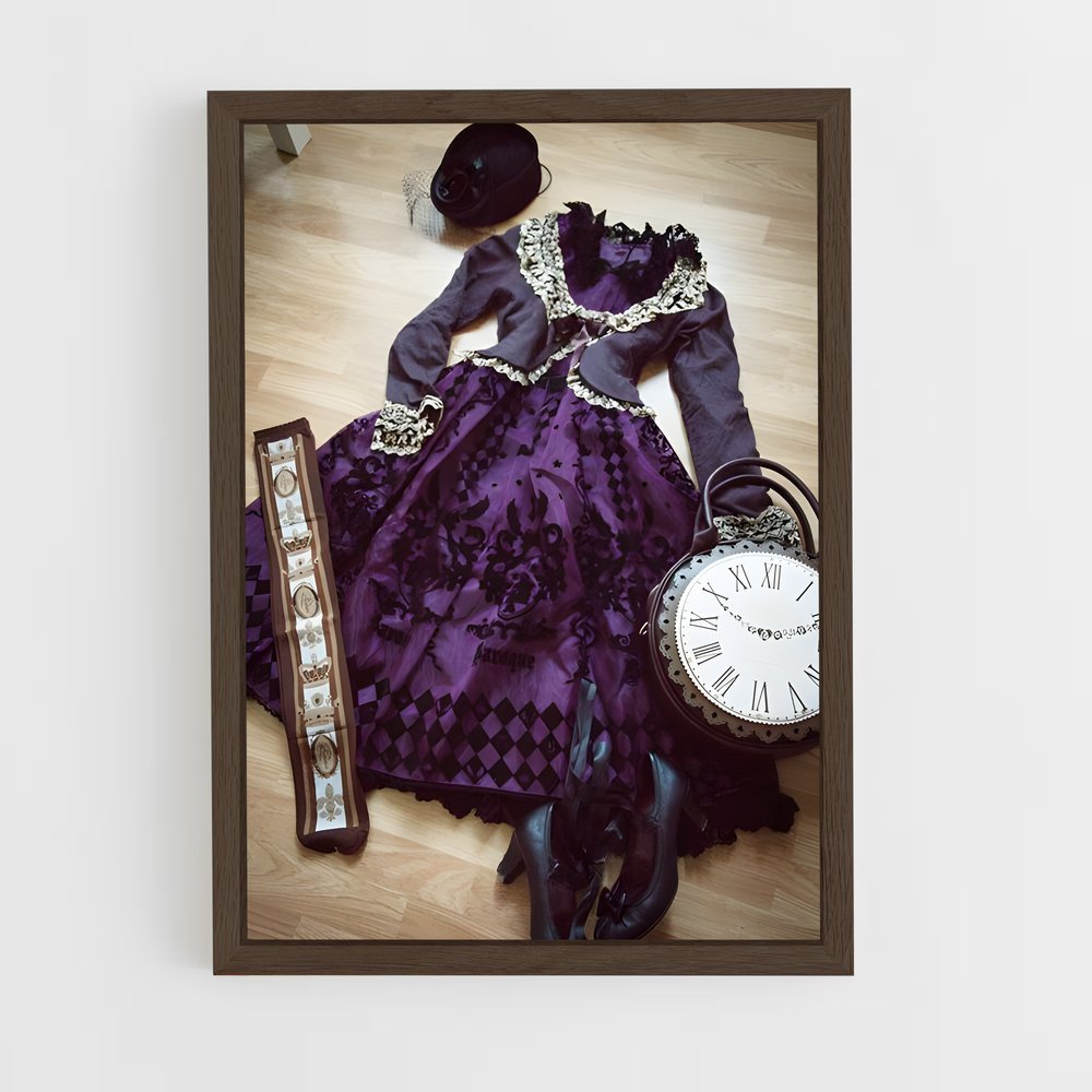 ap-lolita fashion-4 cadre Bois foncé