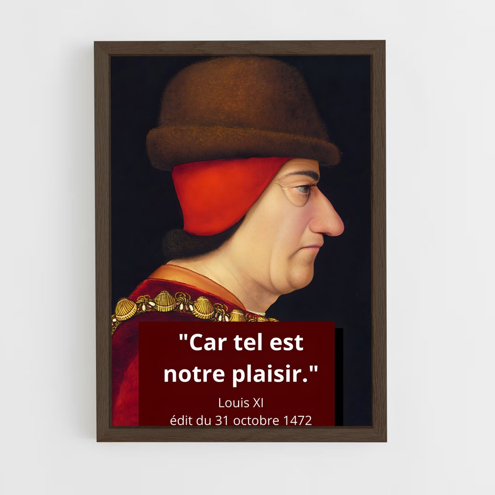 ap-louis xi-4 cadre Bois foncé