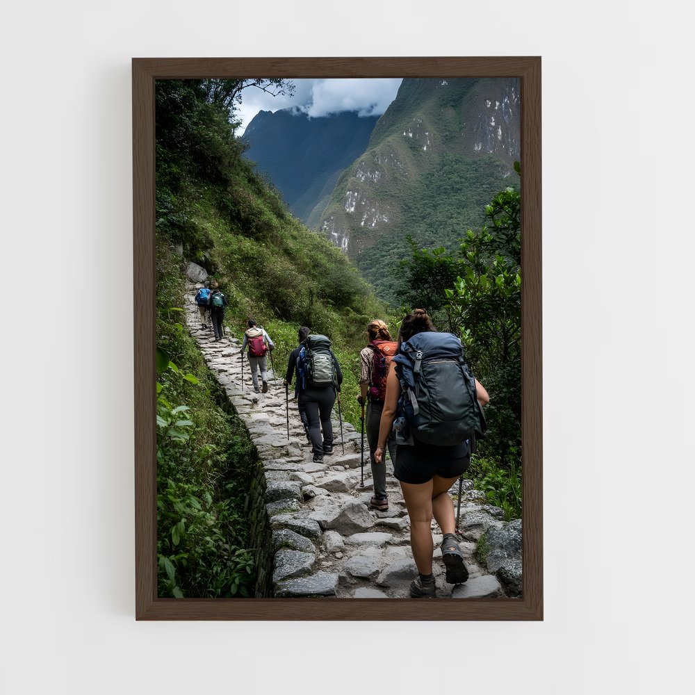 ap-machu picchu-7 cadre Bois foncé