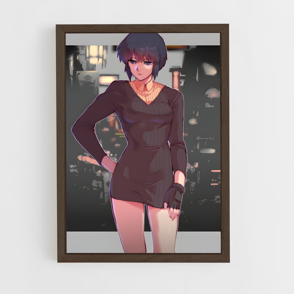 ap-major motoko kusanagi-2 cadre Bois foncé