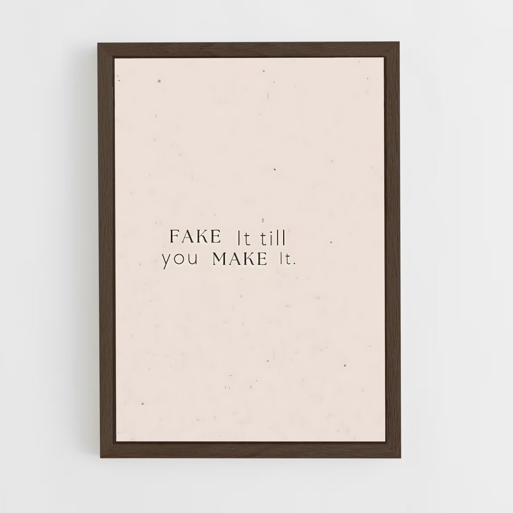ap-make it real-1 cadre Bois foncé