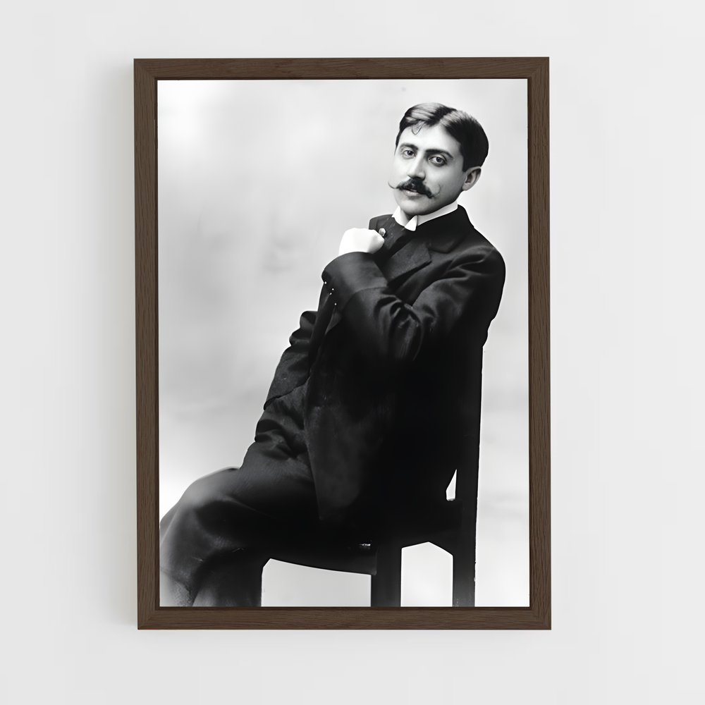 ap-marcel proust-2 cadre Bois foncé