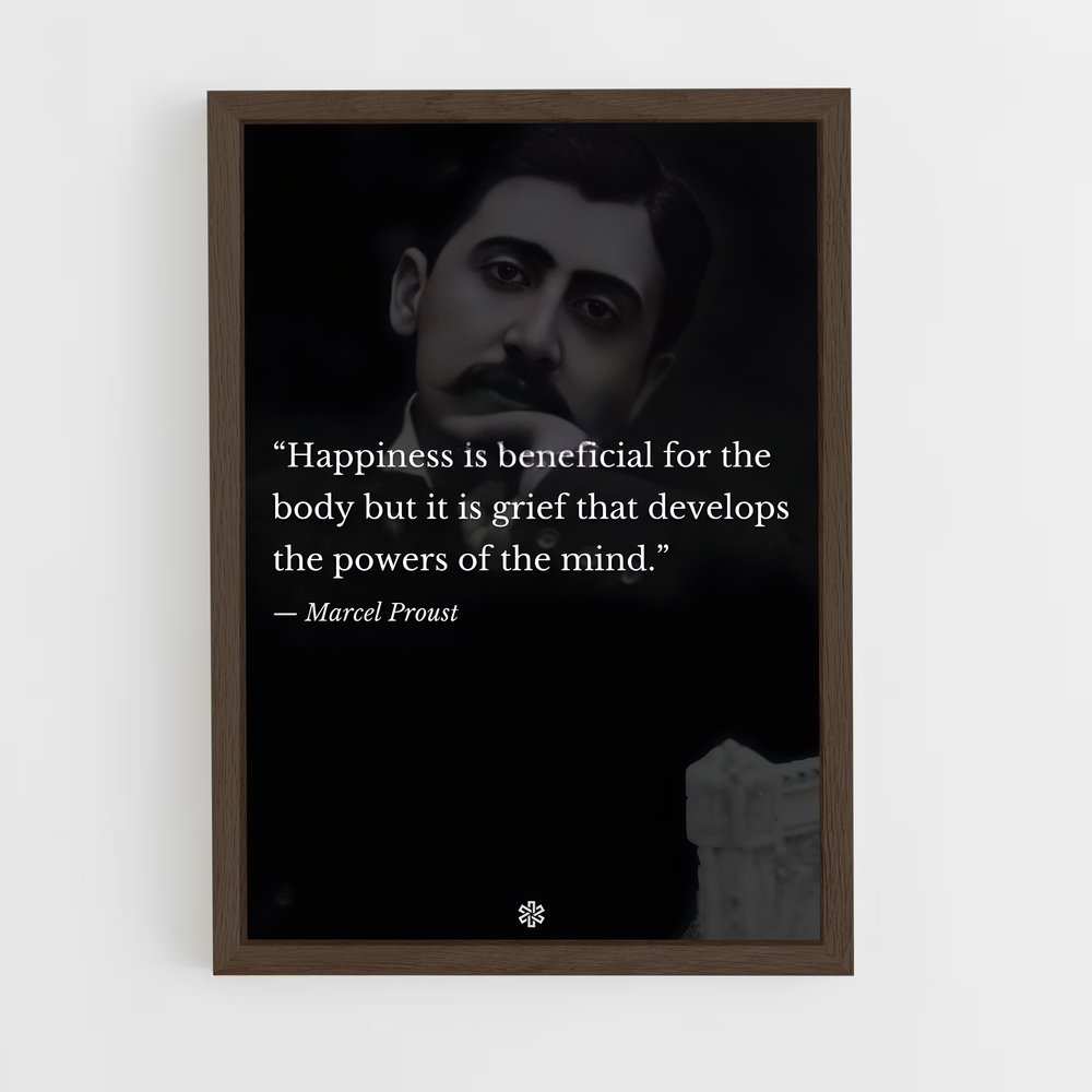 ap-marcel proust-7 cadre Bois foncé
