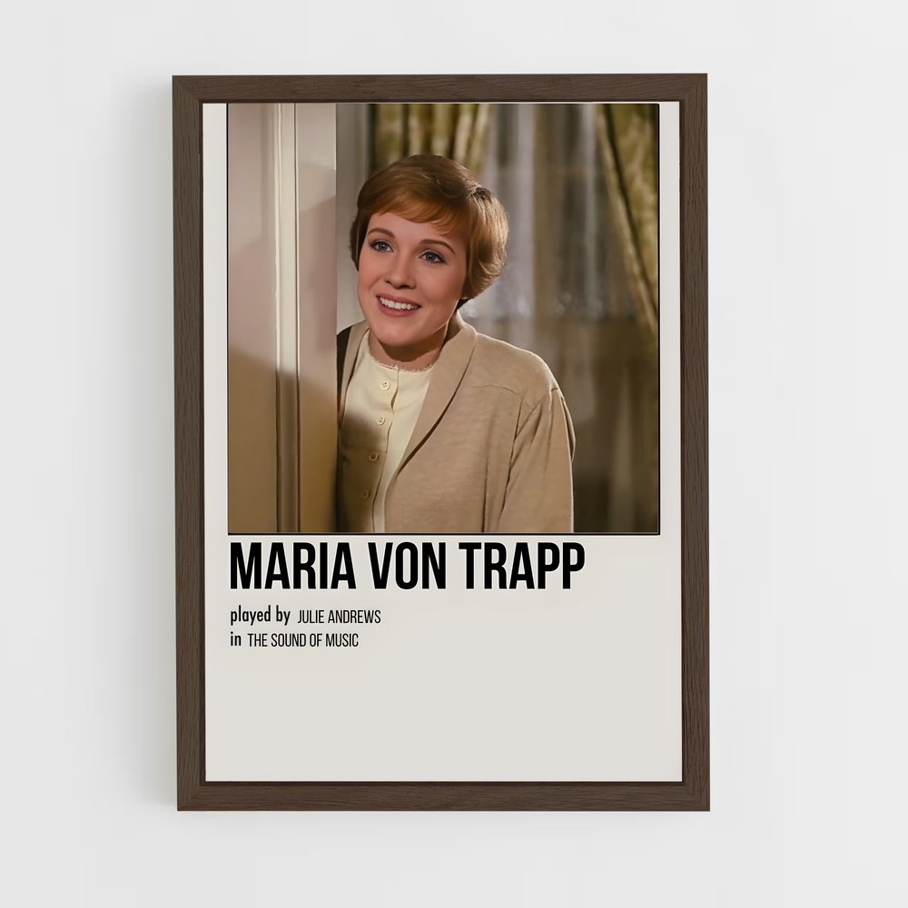 ap-maria von trapp-1 cadre Bois foncé