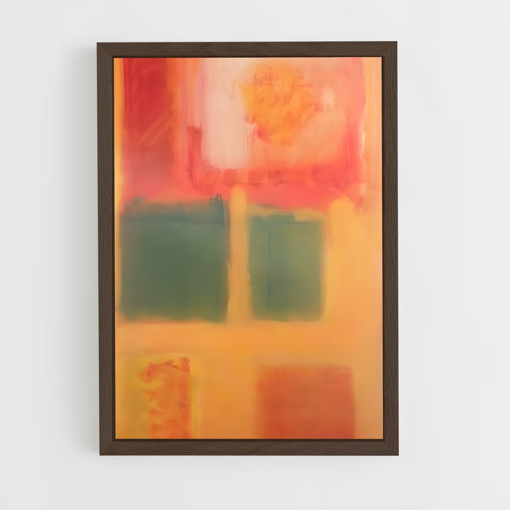 ap-mark rothko-10 cadre Bois foncé