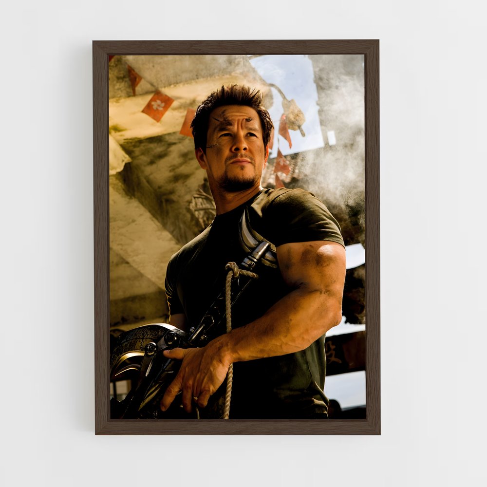 ap-mark wahlberg-4 cadre Bois foncé