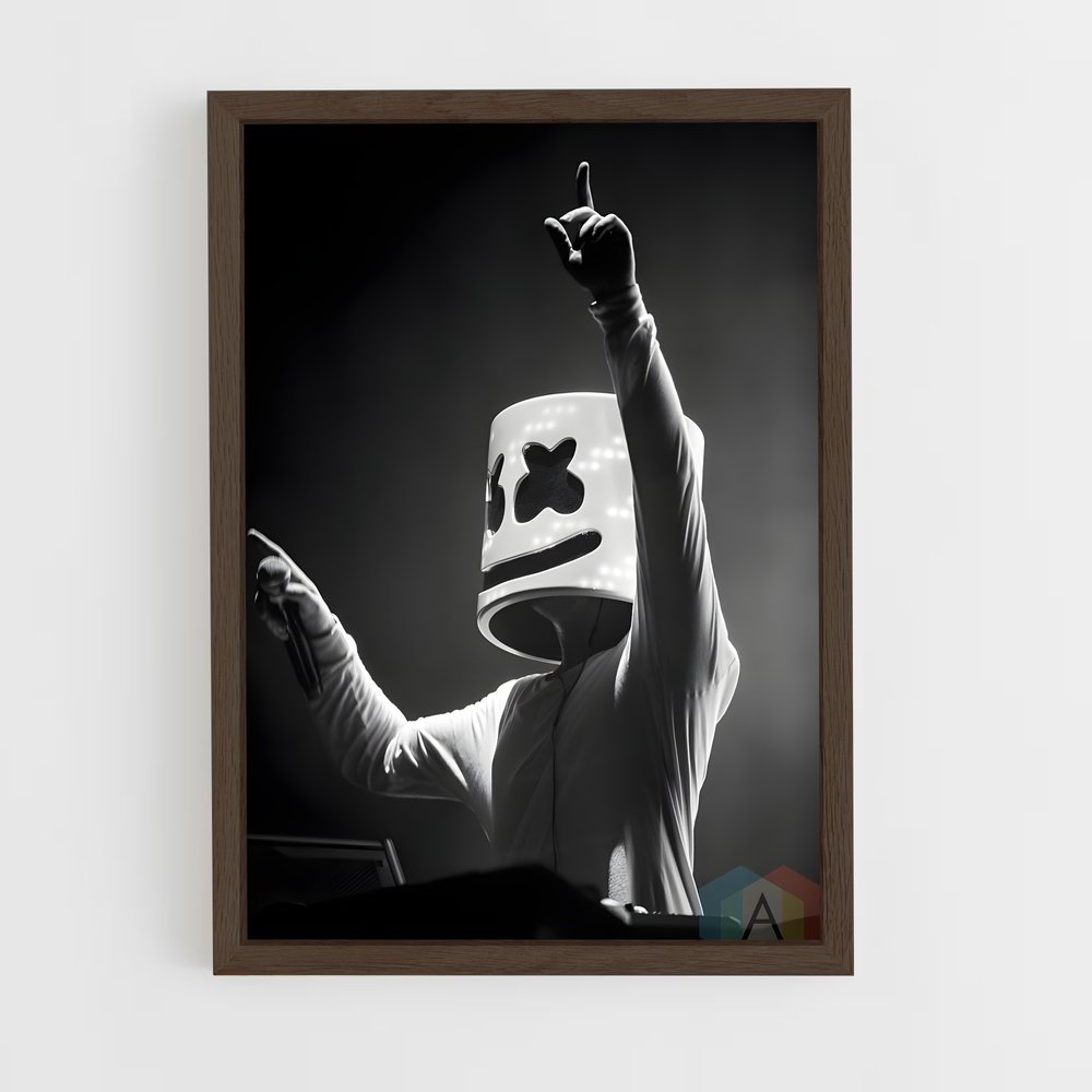 ap-marshmello-9 cadre Bois foncé