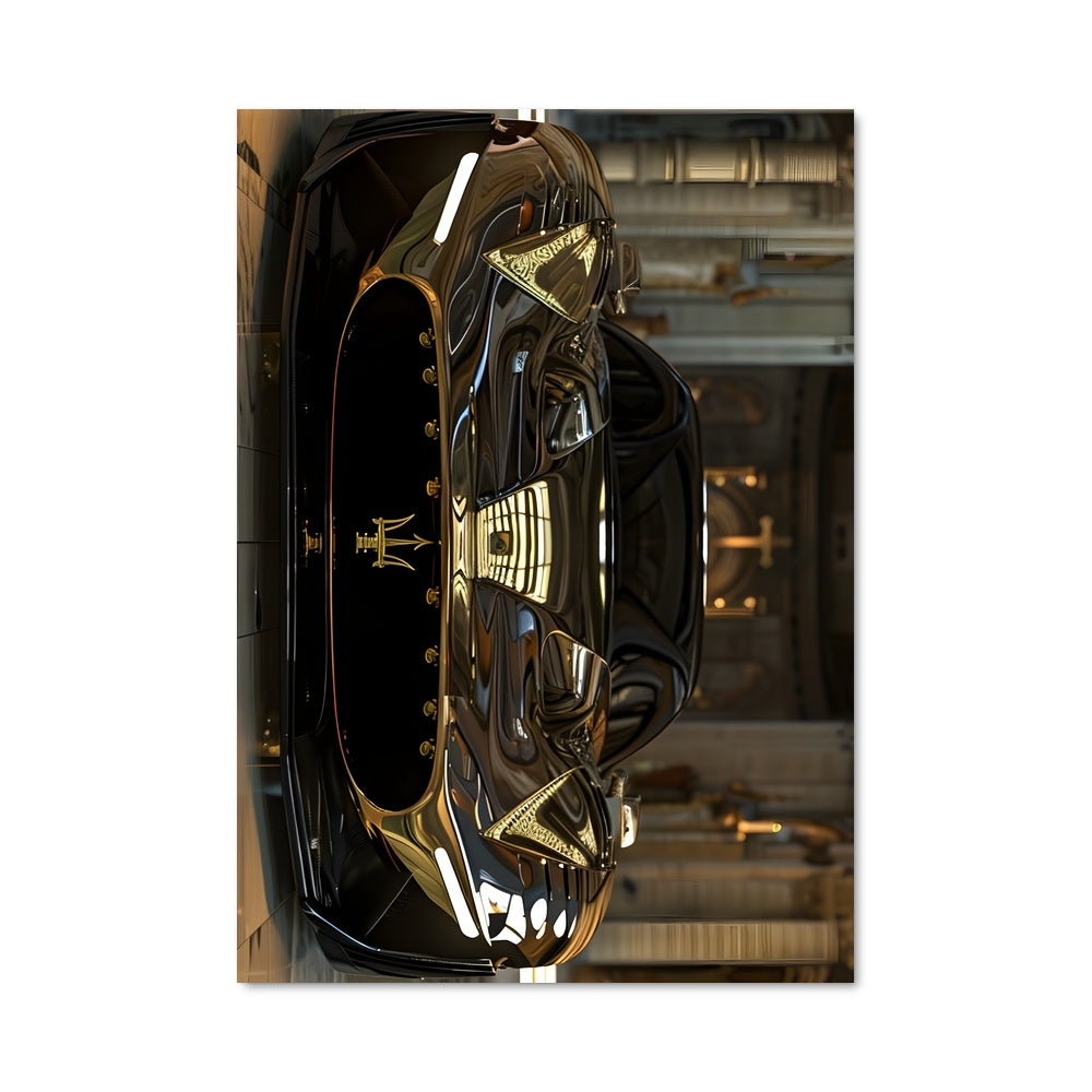 Poster Horloge Maserati