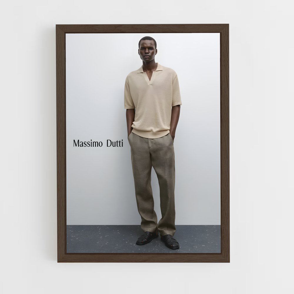 ap-massimo dutti-6 cadre Bois foncé
