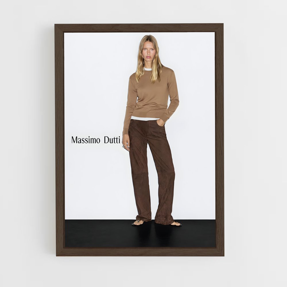 ap-massimo dutti-7 cadre Bois foncé