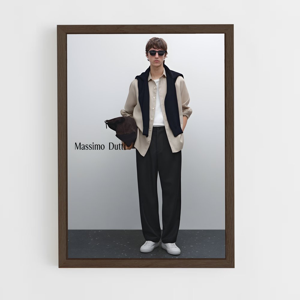 ap-massimo dutti-8 cadre Bois foncé