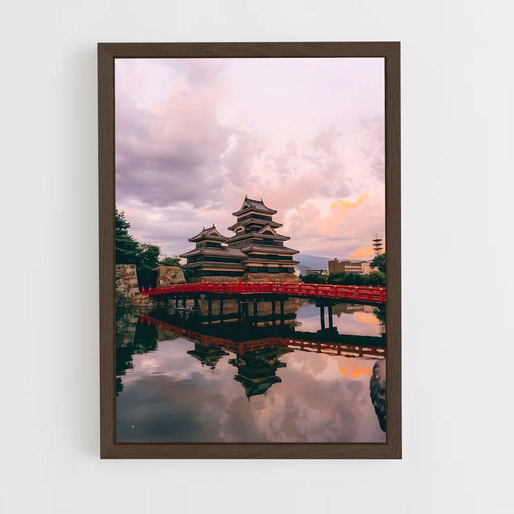 ap-matsumoto castle-3 cadre Bois foncé