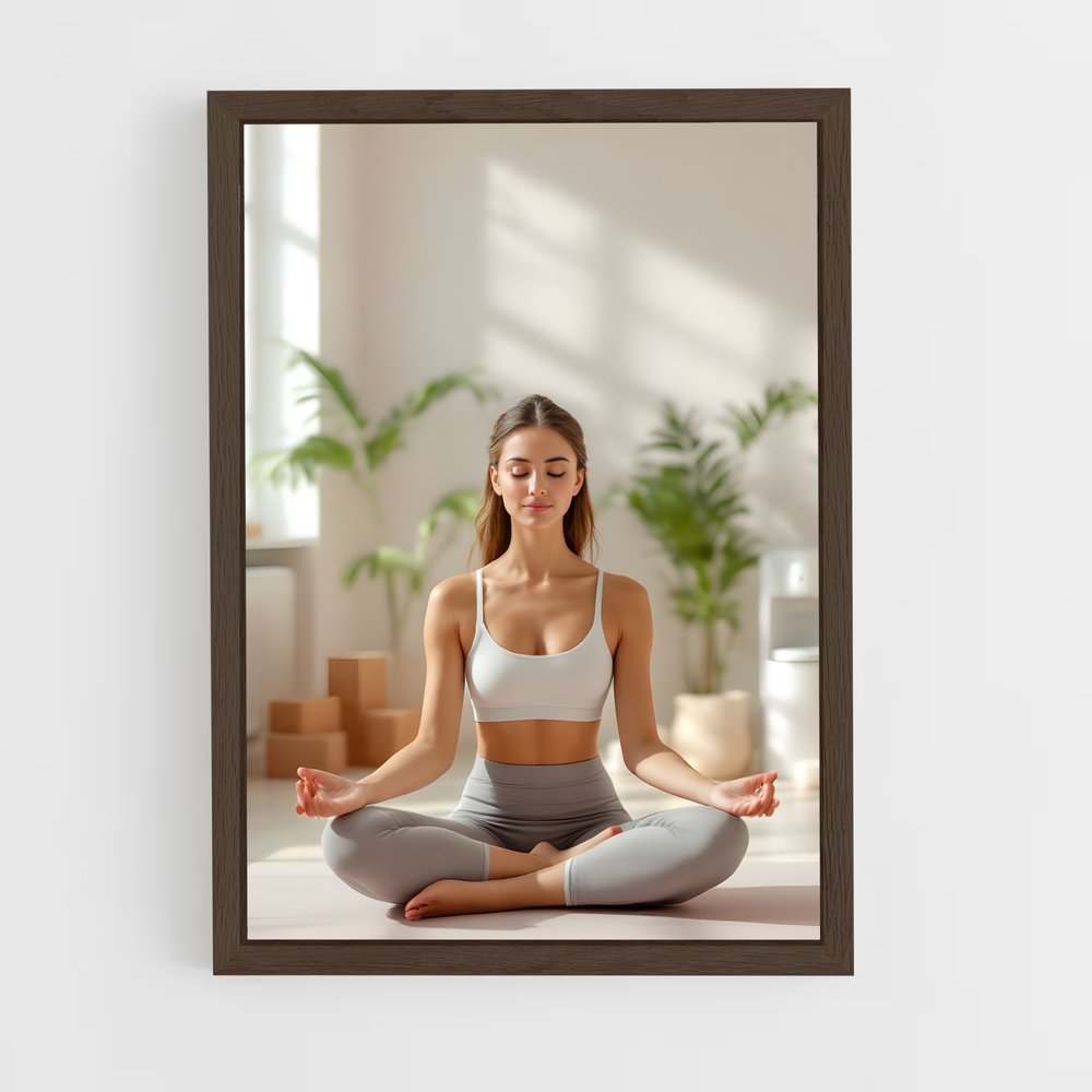ap-meditation pose-8 cadre Bois foncé