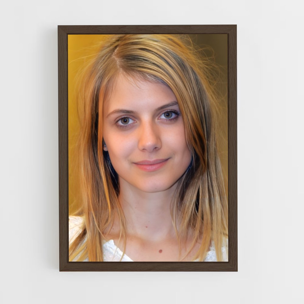ap-melanie laurent-2 cadre Bois foncé