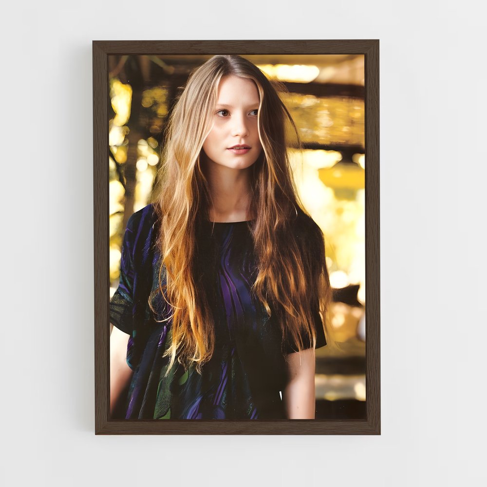 ap-mia wasikowska-1 cadre Bois foncé