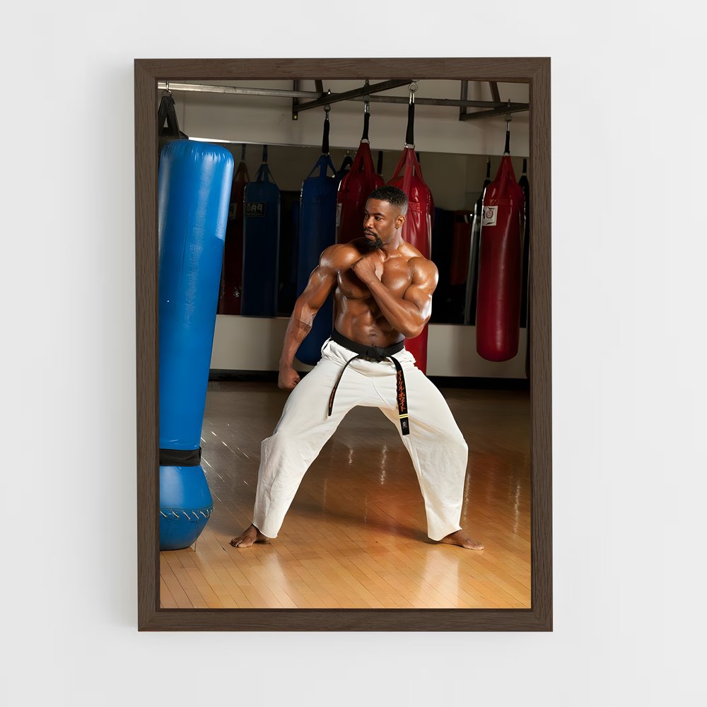 ap-michael jai white-3 cadre Bois foncé