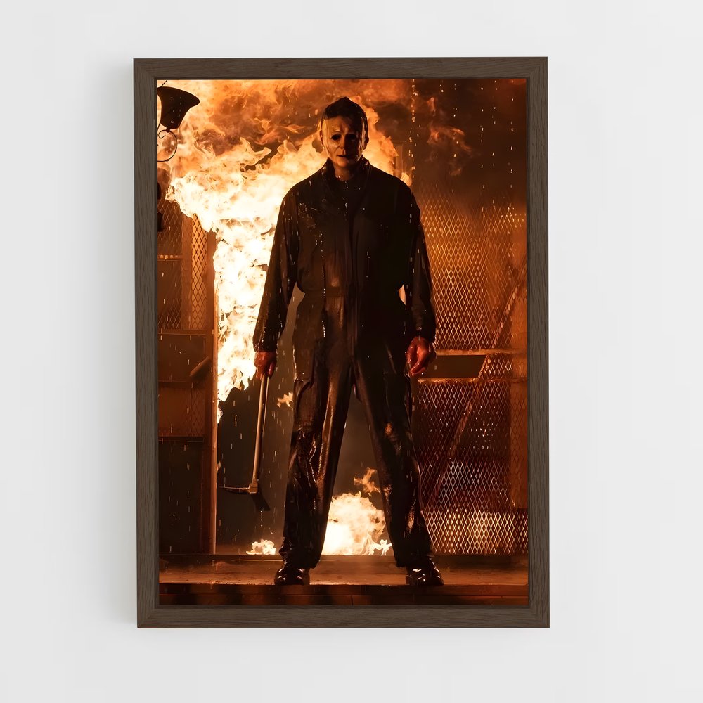 ap-michael myers-8 cadre Bois foncé