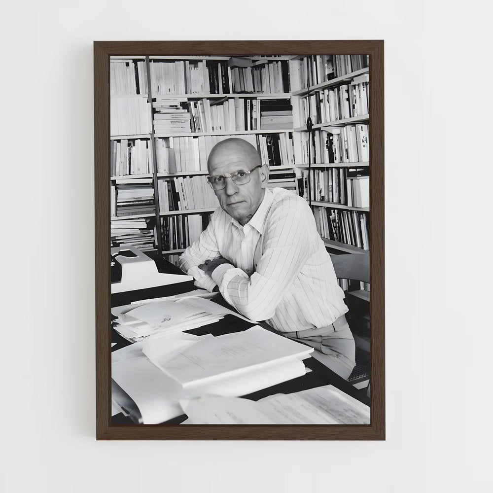 ap-michel foucault-4 cadre Bois foncé