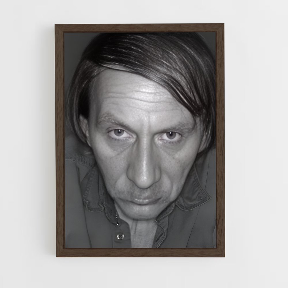 ap-michel houellebecq-2 cadre Bois foncé