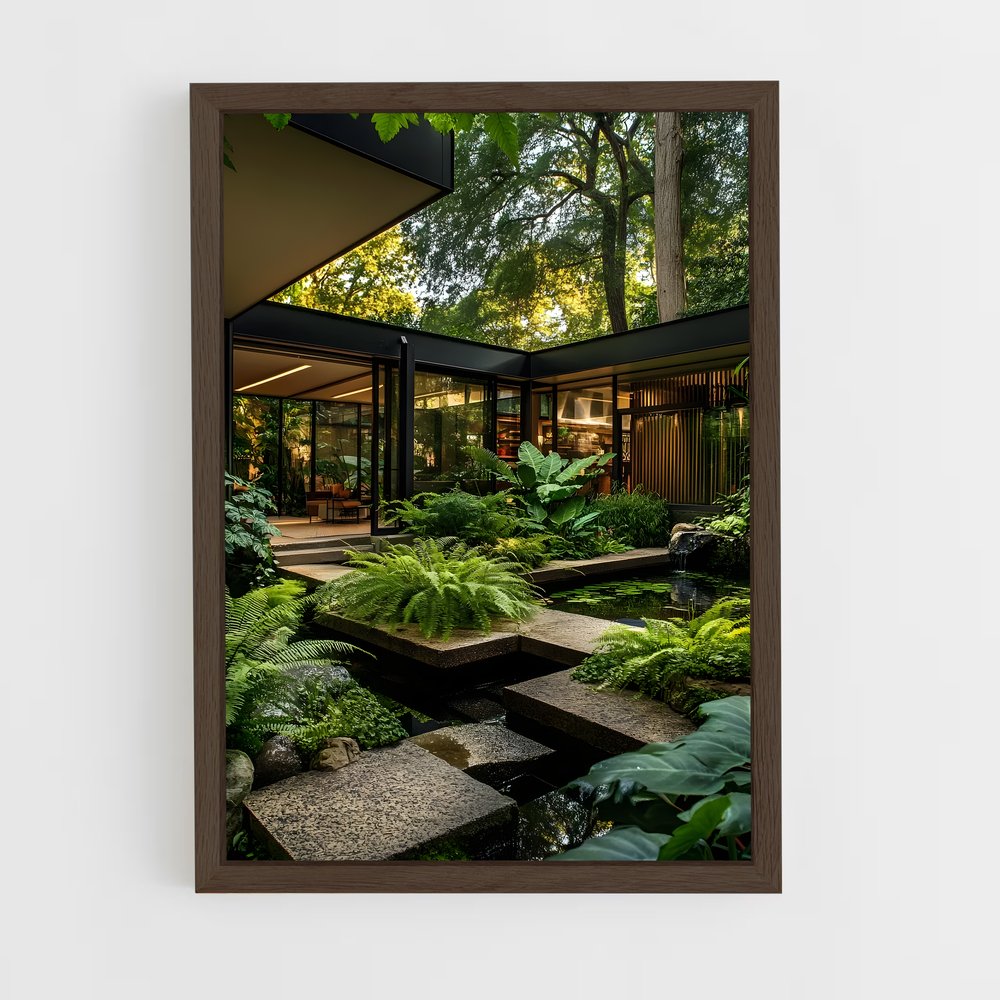 ap-mid-century modern architecture-10 cadre Bois foncé