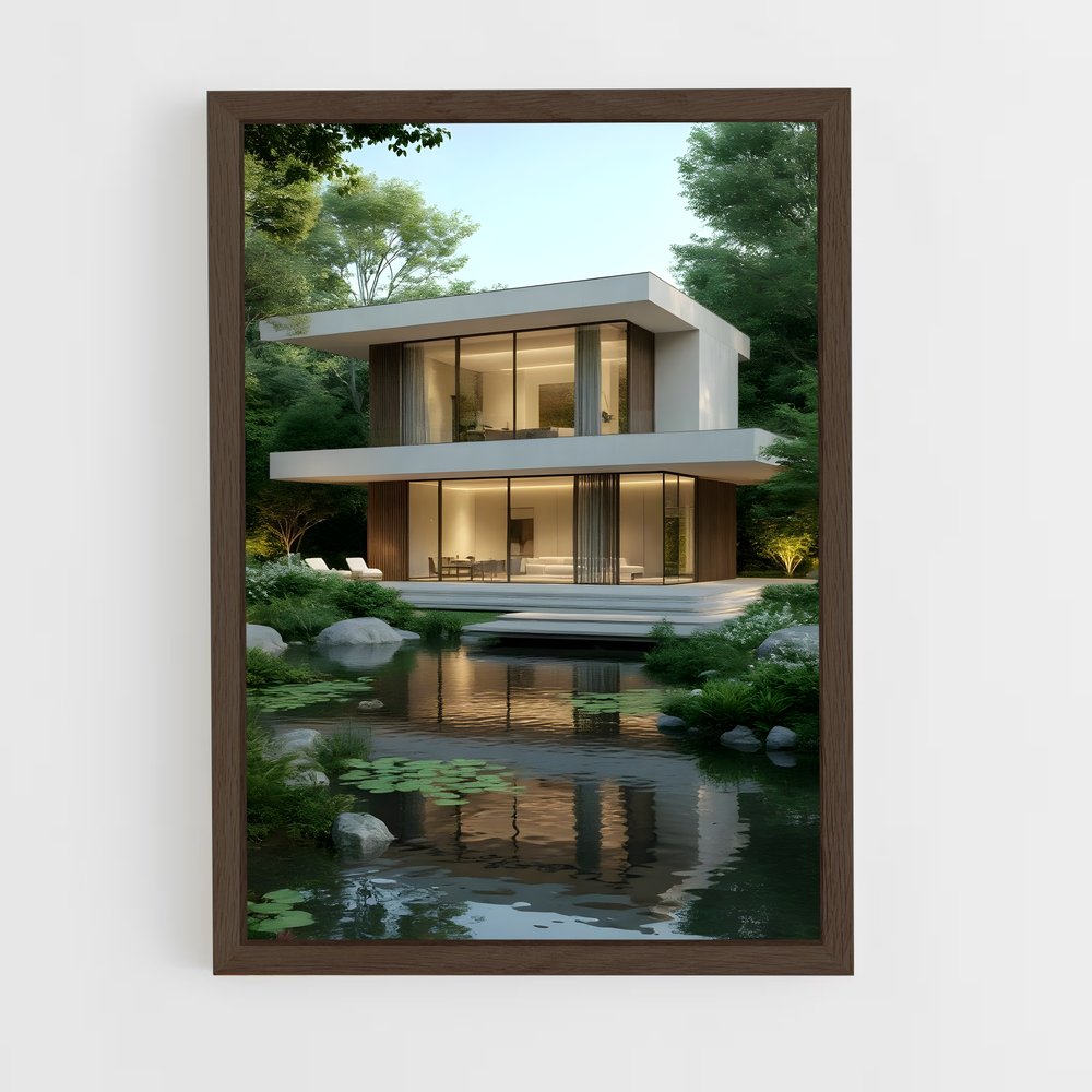 ap-minimalist architecture-3 cadre Bois foncé