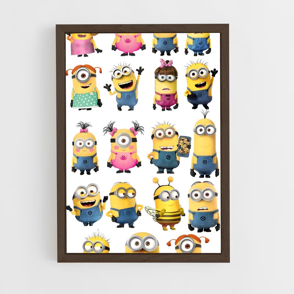 ap-minions-2 cadre Bois foncé