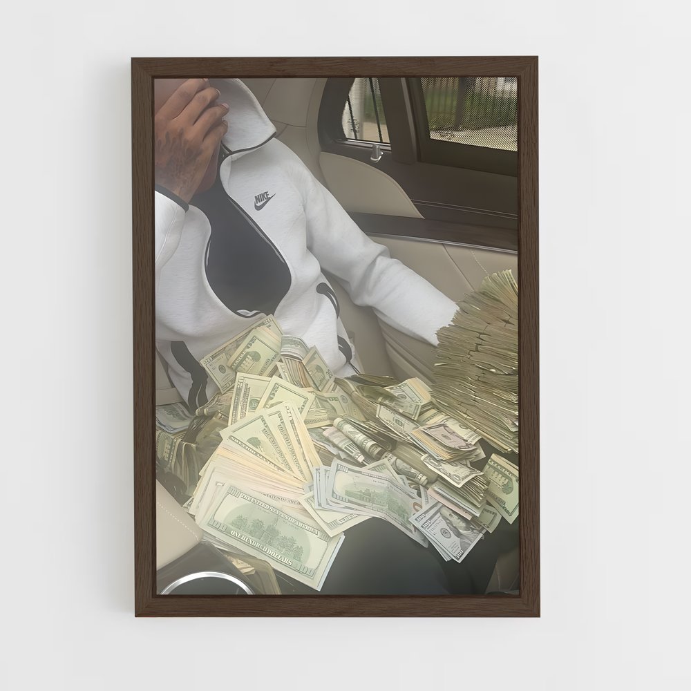 ap-money kicks-7 cadre Bois foncé
