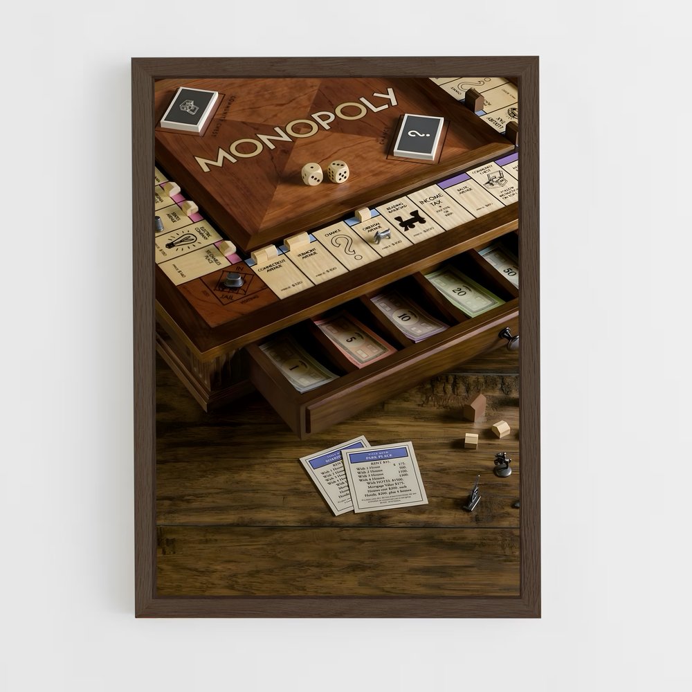 ap-monopoly-1 cadre Bois foncé