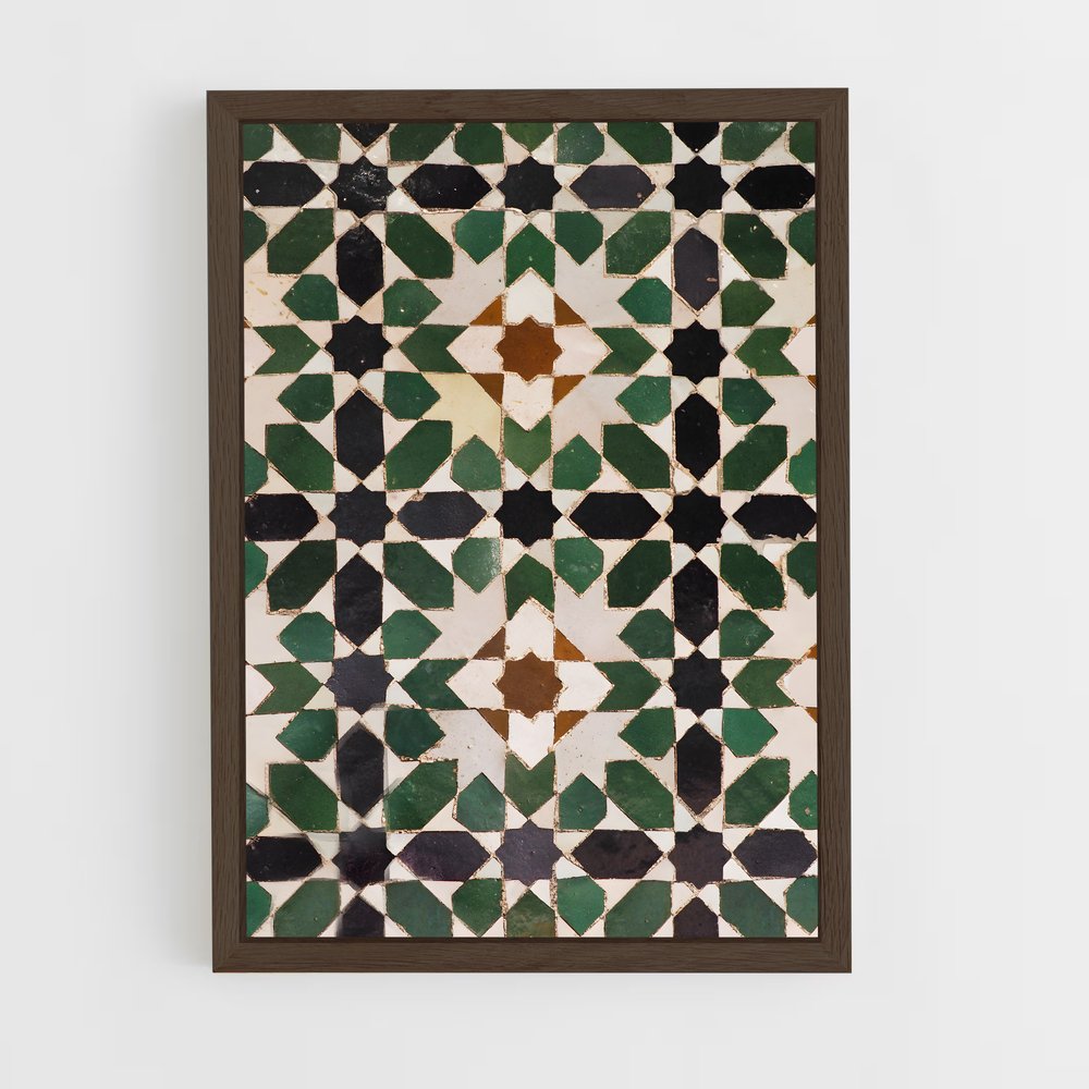 ap-moorish patterns-9 cadre Bois foncé
