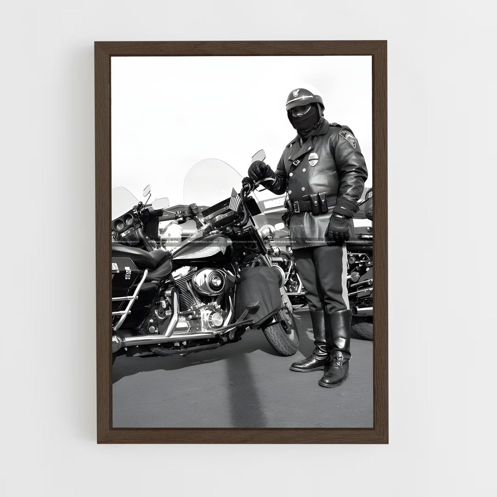 ap-motorcycle cop-2 cadre Bois foncé
