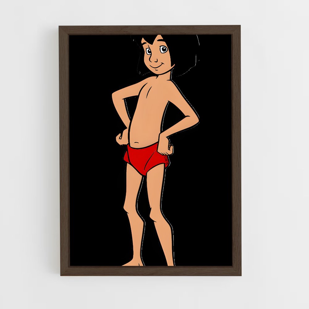 ap-mowgli-4 cadre Bois foncé