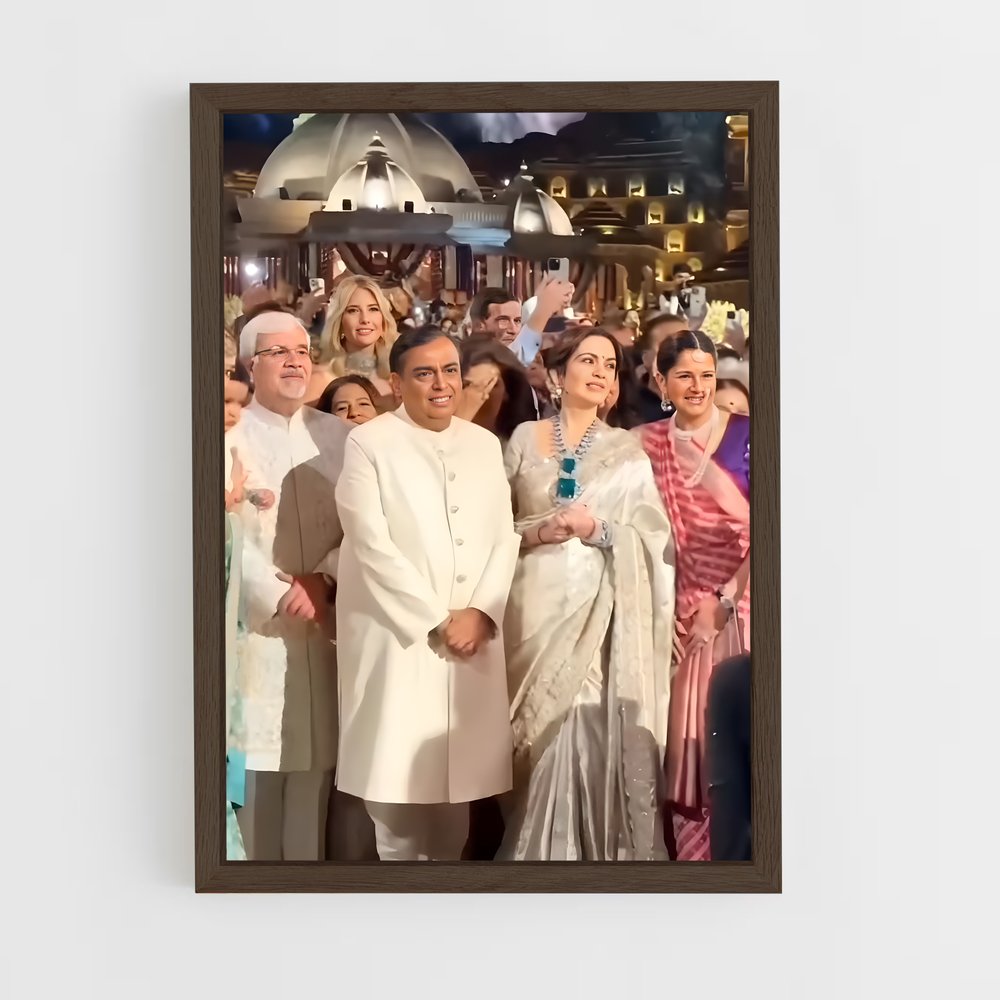 ap-mukesh ambani-1 cadre Bois foncé