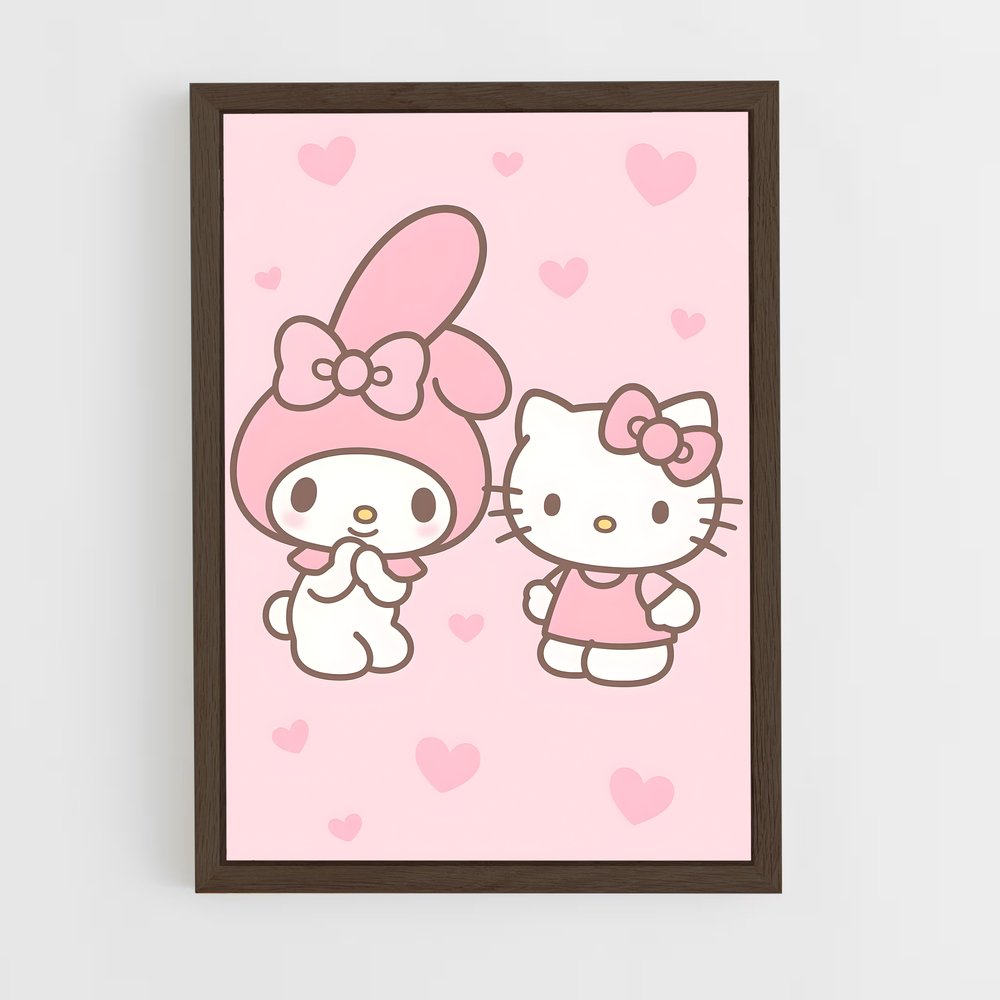 ap-my melody-1 cadre Bois foncé