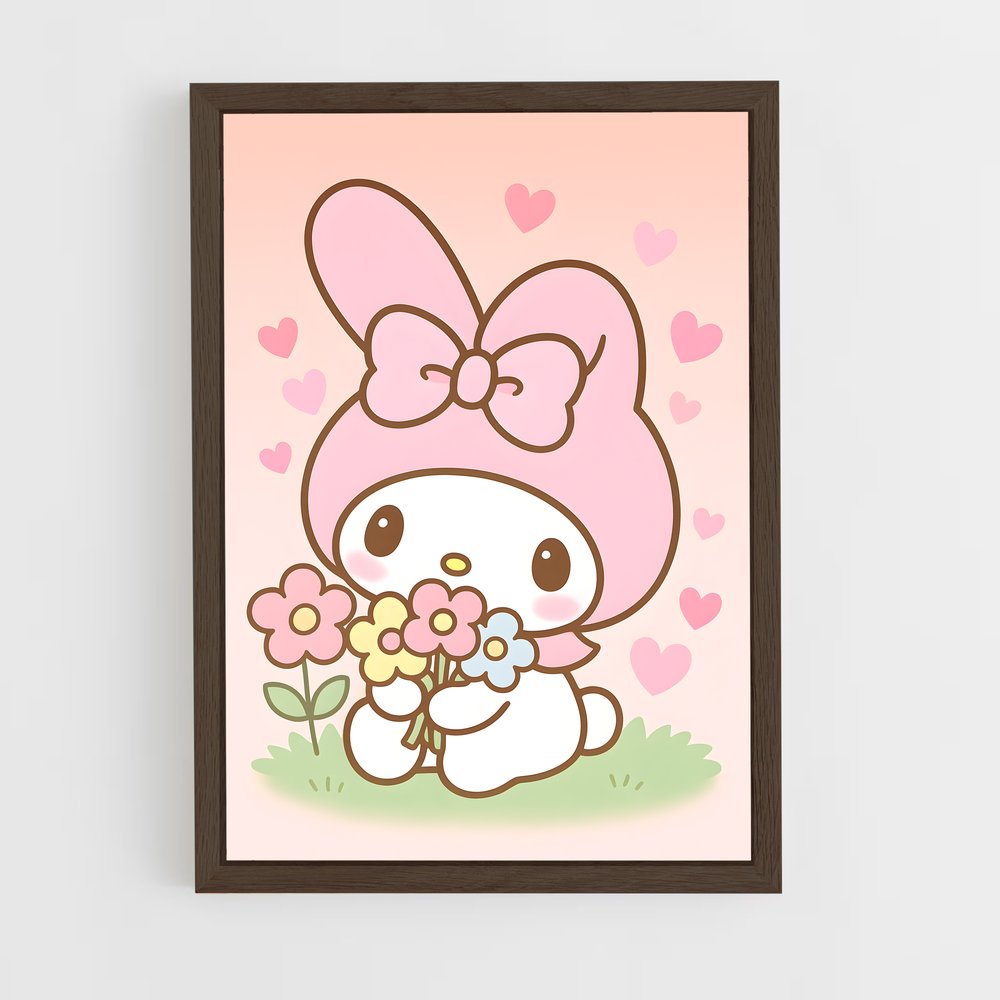 ap-my melody-5 cadre Bois foncé