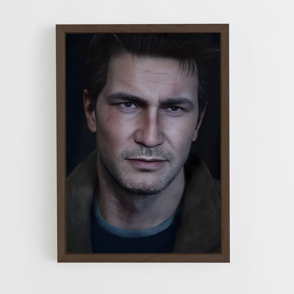 ap-nathan drake-6 cadre Bois foncé