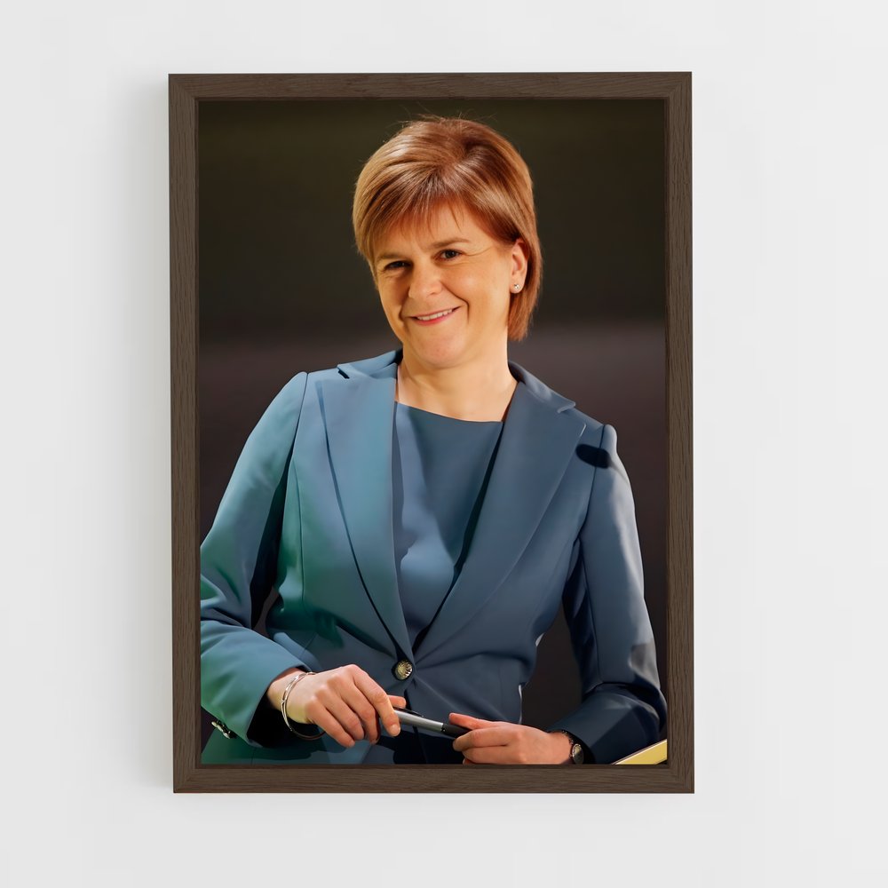 ap-nicola sturgeon-7 cadre Bois foncé