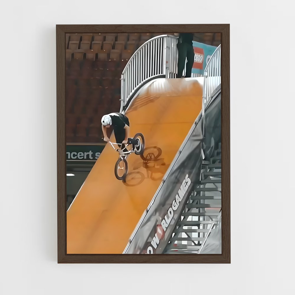 ap-nitro world games bmx-2 cadre Bois foncé