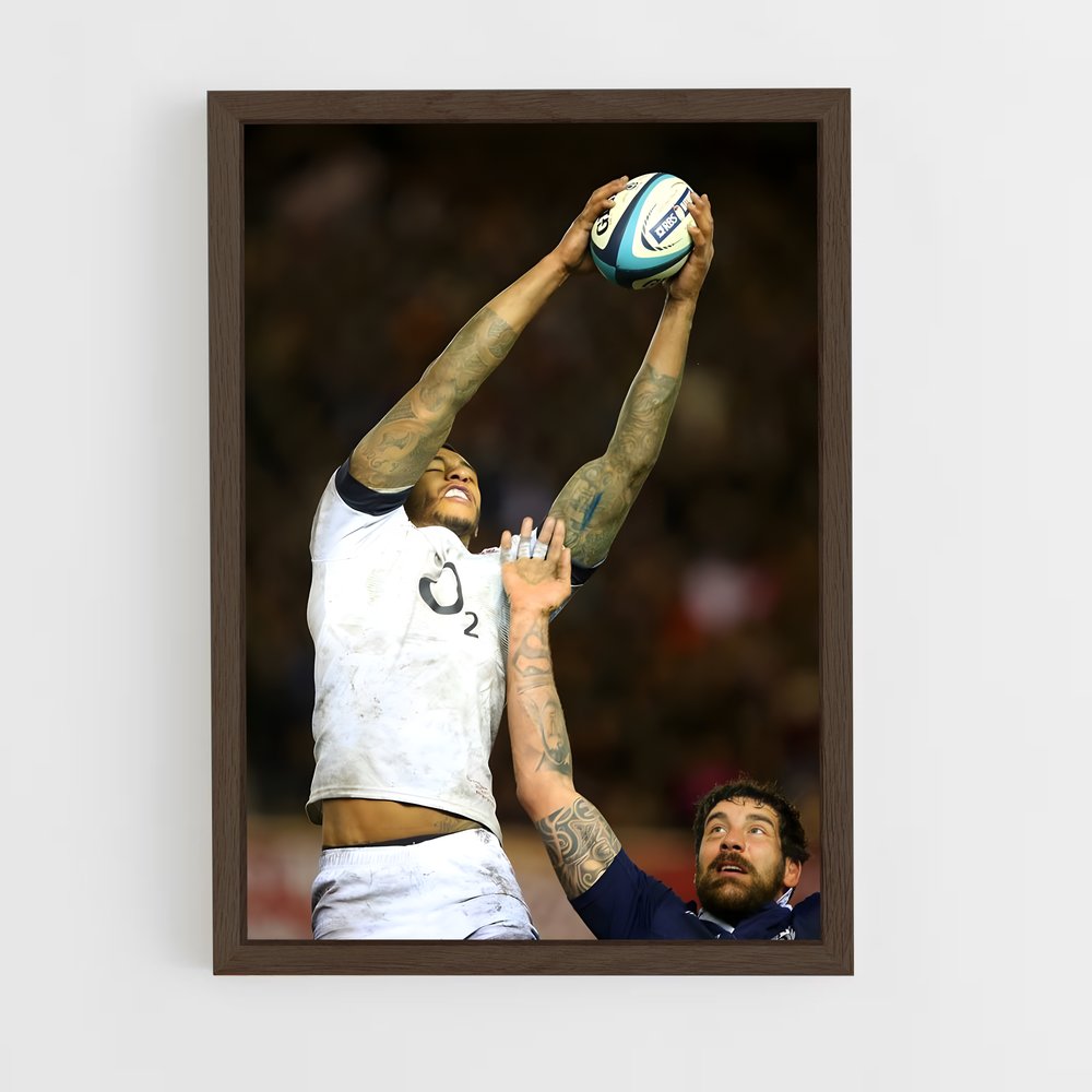 ap-northampton saints-1 cadre Bois foncé