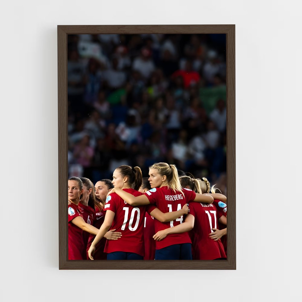 ap-norway national football team-4 cadre Bois foncé