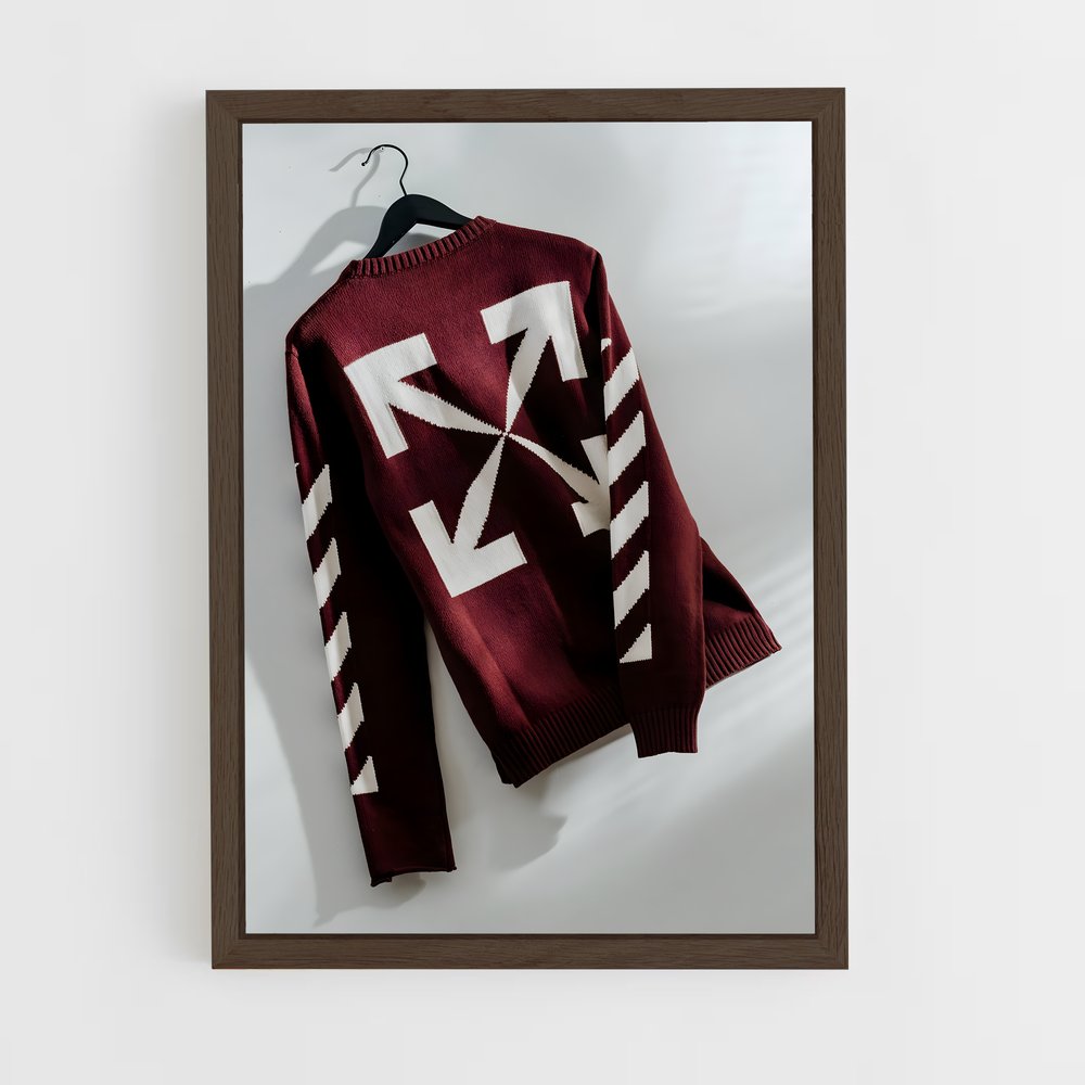 ap-off-white-1 cadre Bois foncé